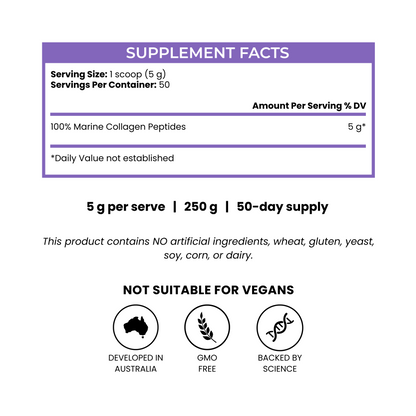 Marine Collagen Peptides Unflavoured Powder