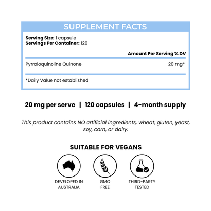 PQQ Pyrroloquinoline Quinone