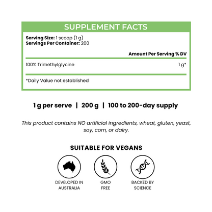 TMG Trimethylglycine Unflavoured Powder